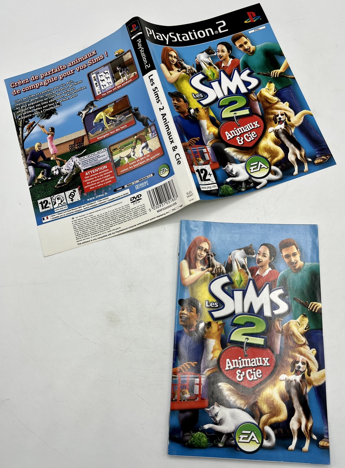Notice + Jaquette pour Jeu Les SIMS 2, animaux & Cie - Playstation PS2 - 2006