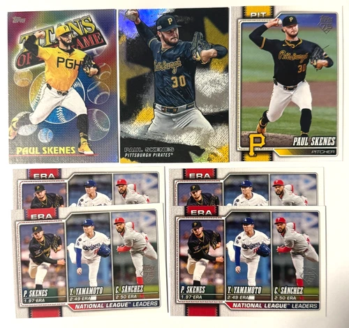 Paul Skenes Lot - 7 Cards - 2026 Topps w/ Titans of the Game / Stars of MLB