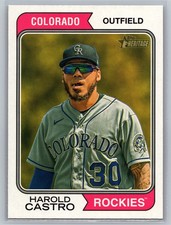 2023 Topps Heritage #521 Harold Castro - Colorado Rockies