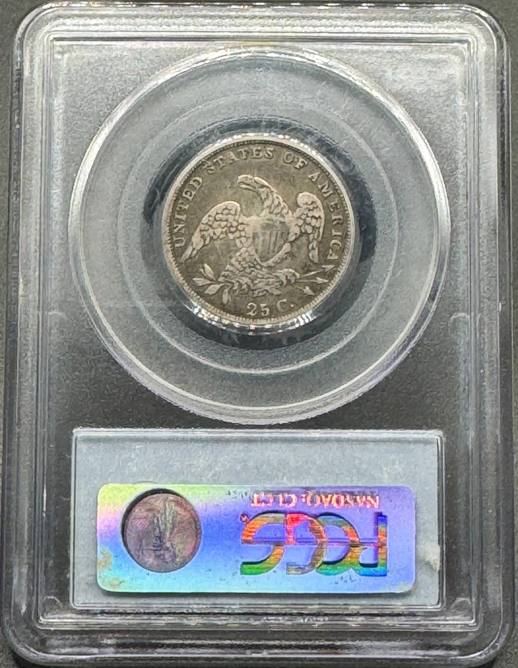 1835 CAPPED BUST SILVER QUARTER PCGS VF30 10XXB25 - Image 3 of 4