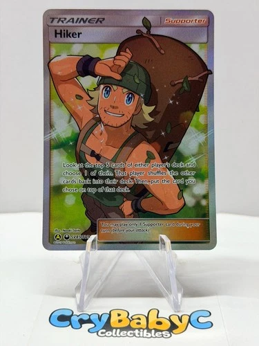 Pokemon Hiker SV85/SV94 Hidden Fates Shiny Vault SHINY HOLO RARE Trainer