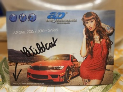 Wildcat, handsignierte Autogrammkarte
