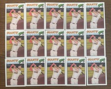 (15) Bryce Eldridge 2026 Topps Heritage Baseball Rookie Card RC Lot Giants
