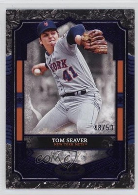 2025 Topps Tier One Purple Foil 48/50 Tom Seaver #14 HOF tw0