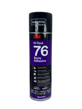 76 Series Spray Adhesive, 24 oz Aerosol Can, Aerosol, Clear, 60 min Curing