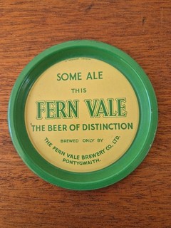 Fernvale Brewery Co. Ltd. Tylorstown Pontygwaith metal coaster/tray. Regicor.