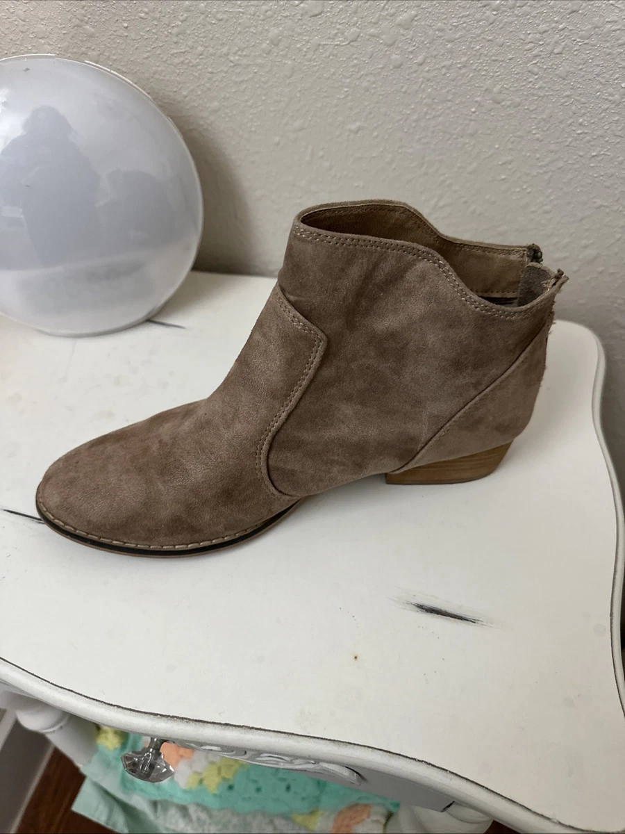 Madden Girl Phoebee Lug Chelsea Boots Mens US 9.5M Brown Round Toe Ankle Pull On Madden Girl Pheobee Tan Camel Brown Chunky Platform Chelsea  main image 4