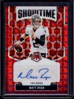 MATT RYAN 2025 Panini Mosaic Showtime #SOS-MAT Red Prizm Autograph Auto #025/199