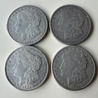 Lot of Four 1921 S Morgan Silver Dollars U.S. $1 Coins