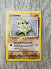 Pokémon Sandshrew 91/130 Base Set 2 2000 WOTC Vintage TCG Card LP💎
