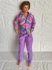 Vintage 1991 Mattel Totally Hair Ken Doll #1115 Original Hair Purple Outfit 90s
