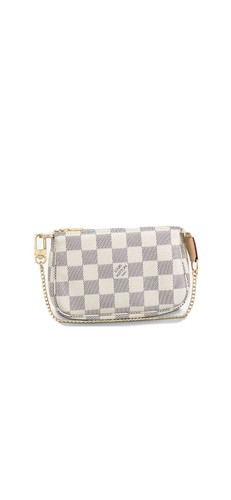 Louis Vuitton Mini Pochette Accessories Damier Azur | eBay