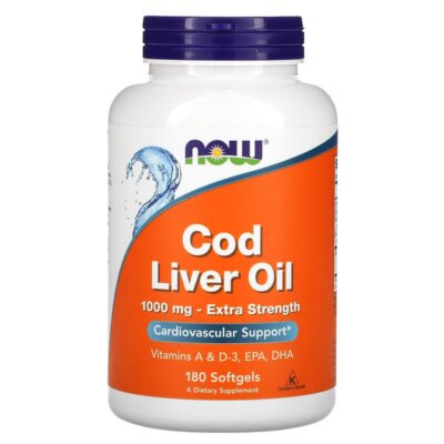 NOW FOODS COD COD COD OIL 1,000 MG EXTRA STRENGTH 180 SOFTGELS