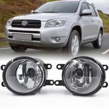 FIT FOR TOYOTA RAV4 2006 2007 2008 PAIR FRONT BUMPER FOG LIGHT LAMP CLEAR LENS