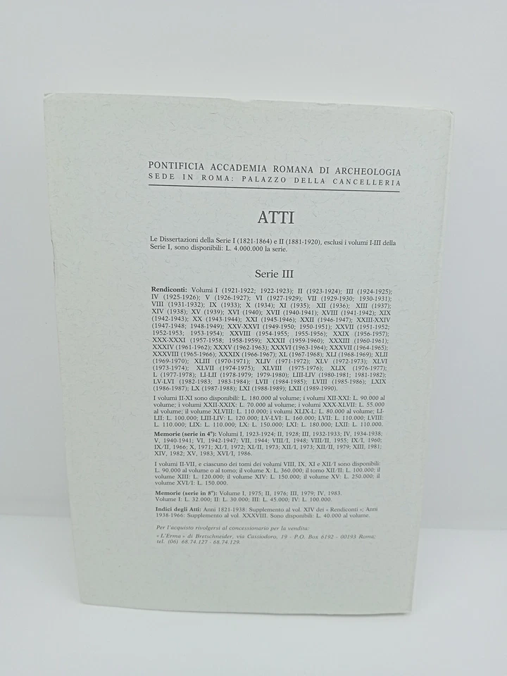 RENDICONTI - VOLUME LXIII - ANNO ACCADEMICO 1990-1991  - Immagine 2 di 4