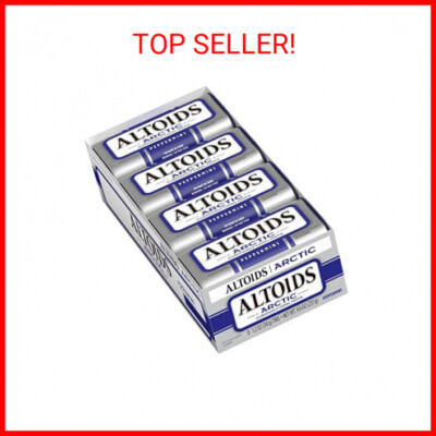 ALTOIDS Arctic Peppermint Breath Mints Hard Candy Bulk, 1.2 oz Tin (Pack of 8)