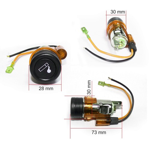 Kit Accendisigari illuminato Arancione 12v per FIAT PANDA PUNTO BRAVO 29mm - Bild 2 von 6