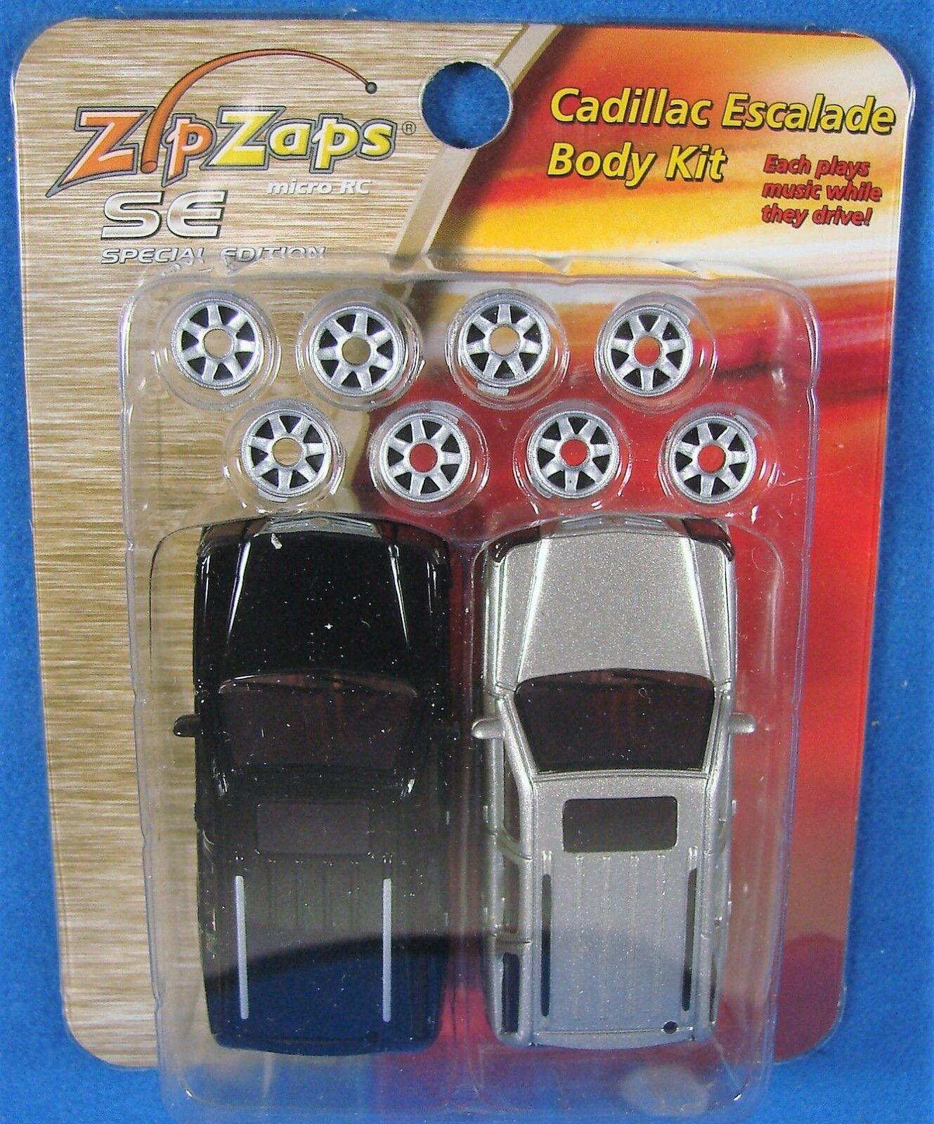 NEW ZipZaps SE 1/64 RC Cadillac Escalade Body Kit Tops Plays Music 60-7548