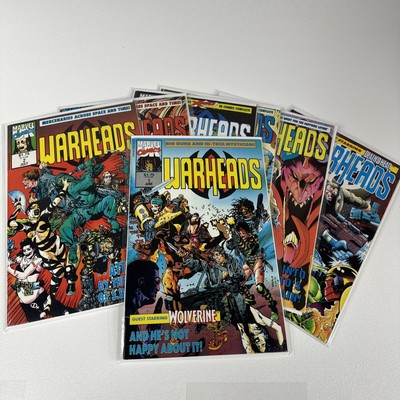 Marvel UK Warheads Comic Lot 1-7 (1992) Series Set Wolverine Appearance