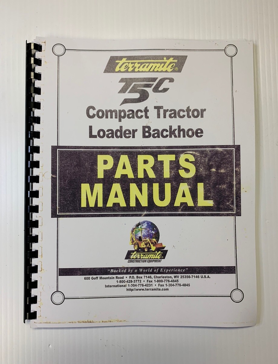 TOMOページ Terramite T5C Compact Tractor Loader Backhoe Parts Manual
