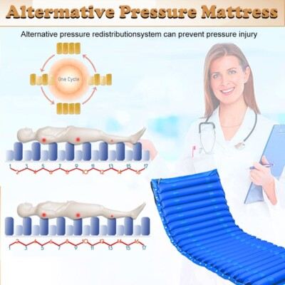 #ad Alternating Pressure Mattress Topper Medical Grade Bed Sore Prevention Treatment $60.99
