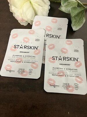 3 x Starskin Dreamkiss Plumping & Hydrating Bio Cellulose Lip Mask Lippenmaske
