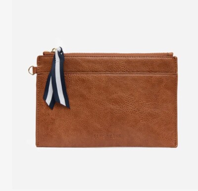 Elms And King New York Coin Purse - Tan Pebble 
