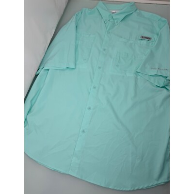 Columbia PFG Men Shirt Short Sleeve Vented Fishing Ripstop