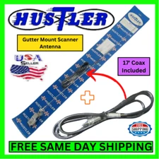 Hustler MOG Gutter Mount Scanner Mobile Antenna w/ 17' Coax Car Truck Wrangler