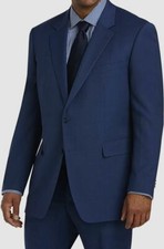  398 Jack Victor 46L Men's Blue Reflex Regular Fit Suit Sport Coat Jacket Blazer
