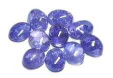 TANZANITES cabochon earth