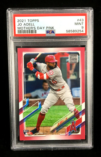 Jo Adell [Mother's Day Pink] #43 2021 Topps card