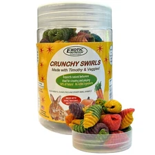 Crunchy Swirls- Unique & Natural Treat - Rabbits, Guinea Pigs & Other Herbivores