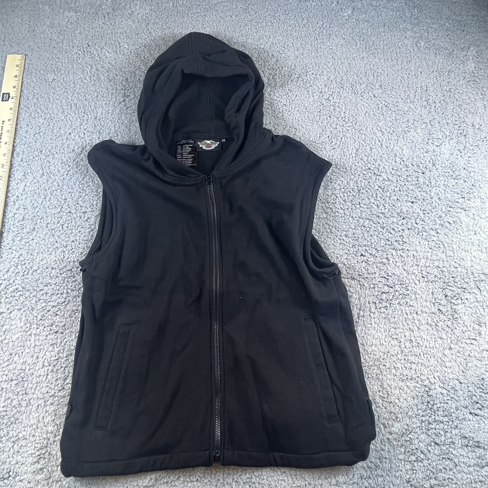 Harley Davidson Sleeveless Hoodie Men’s Size Medium B… Gem