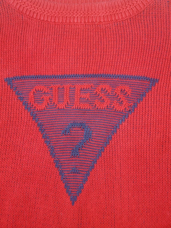 Suéter Vintage Guess Georges Marciano Hecho en Estados Unidos 100% Algodón Mediano Años 80 90 Foto 2 de 4