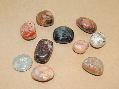 Silver Leaf Jasper Tumbled Stones 1 4 Pound Ebay