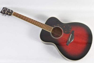 Yamaha FS720S DSR Folk Acoustic Guitar Dust Sun Red Sold as-is | eBay