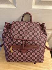 NWT Kate Spade New York Spade Flower Monogram Mia Flap Backpack 
