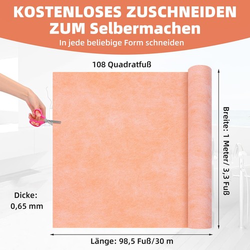 Abdichtbahn Dichtbahn 10/30m Entkopplungsmatte Abdichtungsbahn Bad Dusche Balkon - Afbeelding 15 van 15