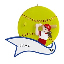 PERSONALIZED Softball Player Hitting - Christmas Ornament 2023 Keepsake Gift