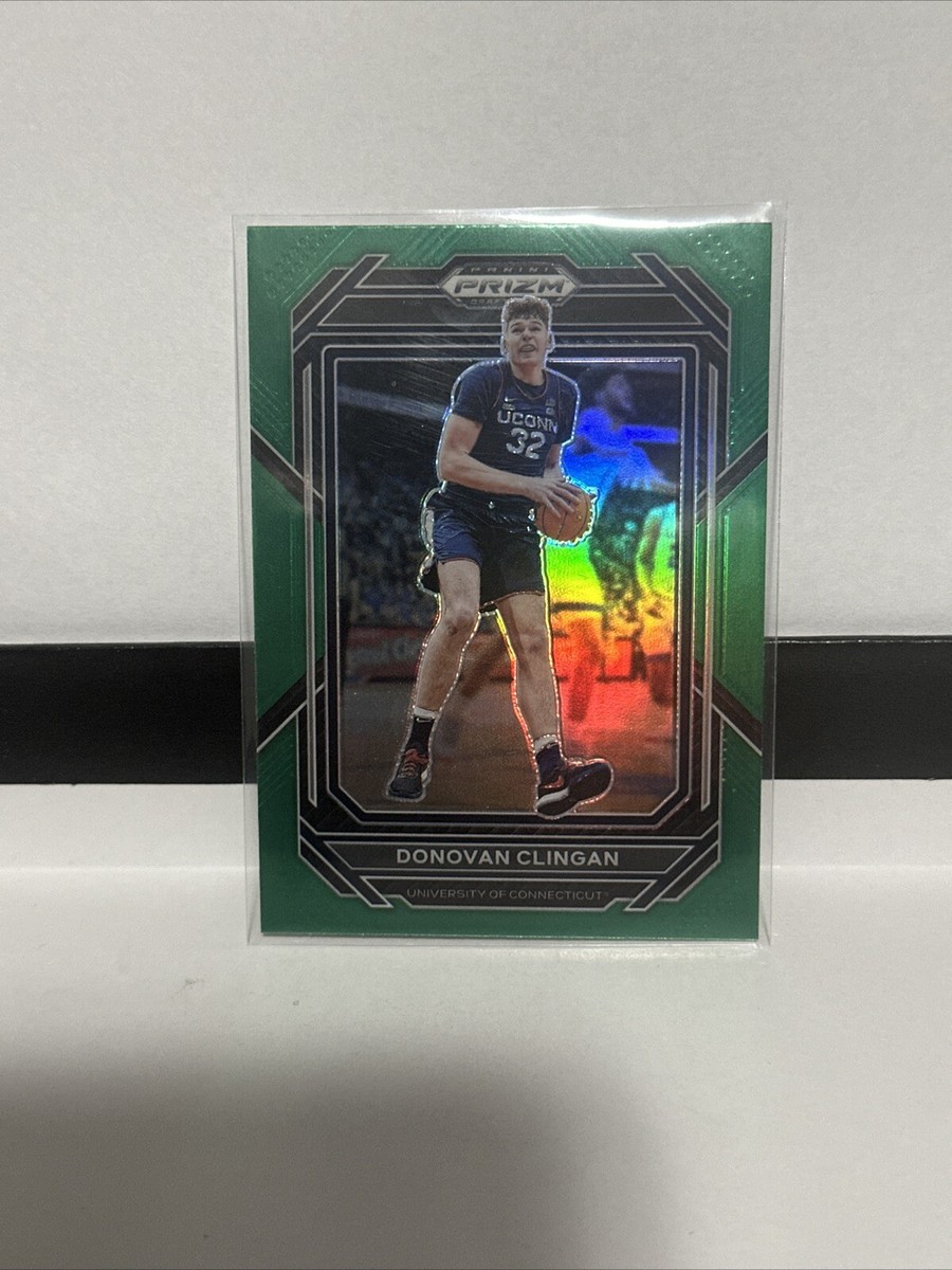 2023-24 Panini Prizm Draft Picks - Green Prizm #48 Donovan Clingan