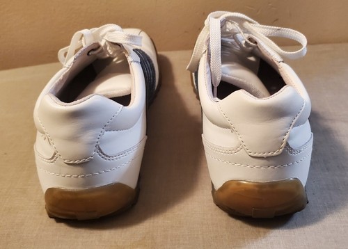 Steve Madden White w/Blue Stripes Leather Casual Shoes Men’s Size 10.5 Pre-owned - Picture 4 of 9