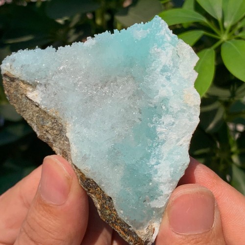 111G Natural blue texture stone crystal,Heteropolar of Chinese blue aragonite - 第 3/15 張圖片
