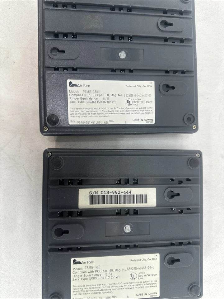 Verifone TRANZ 380 Payment Terminal *LOT OF 2* #TL-850 — 第 4/4 张图片