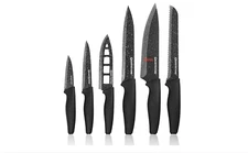 Granitestone Nutriblade 6 PC Knife Set, Professional Kitchen Chef’s Knives with 