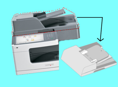 ADF,  komplett,  für Lexmark  X792  -Serie,  40X7206