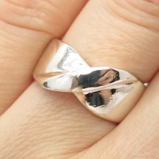 925 Sterling Silver Vintage Knot Ring Size 7 1/4