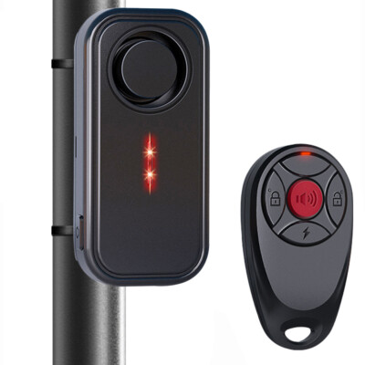 Bike Alarm with Remote Rechargeable Vehicle Anti Theft Vibration Security System