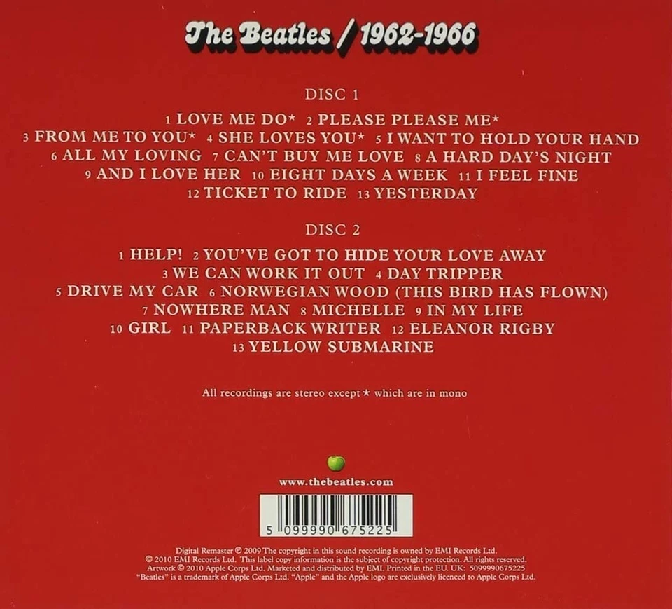 The Beatles - 1967-1970 (The Blue Album)  / 1962-1966 (The Red Album) 4 CD Set Foto 3 de 4