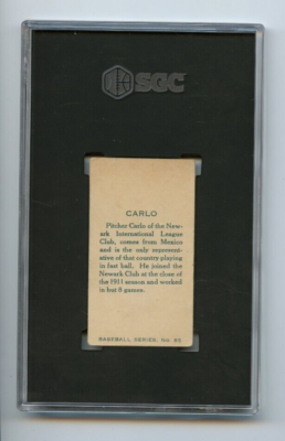 1912 Imperial International League - Tobacco C46 Carlo #85 for sale online 